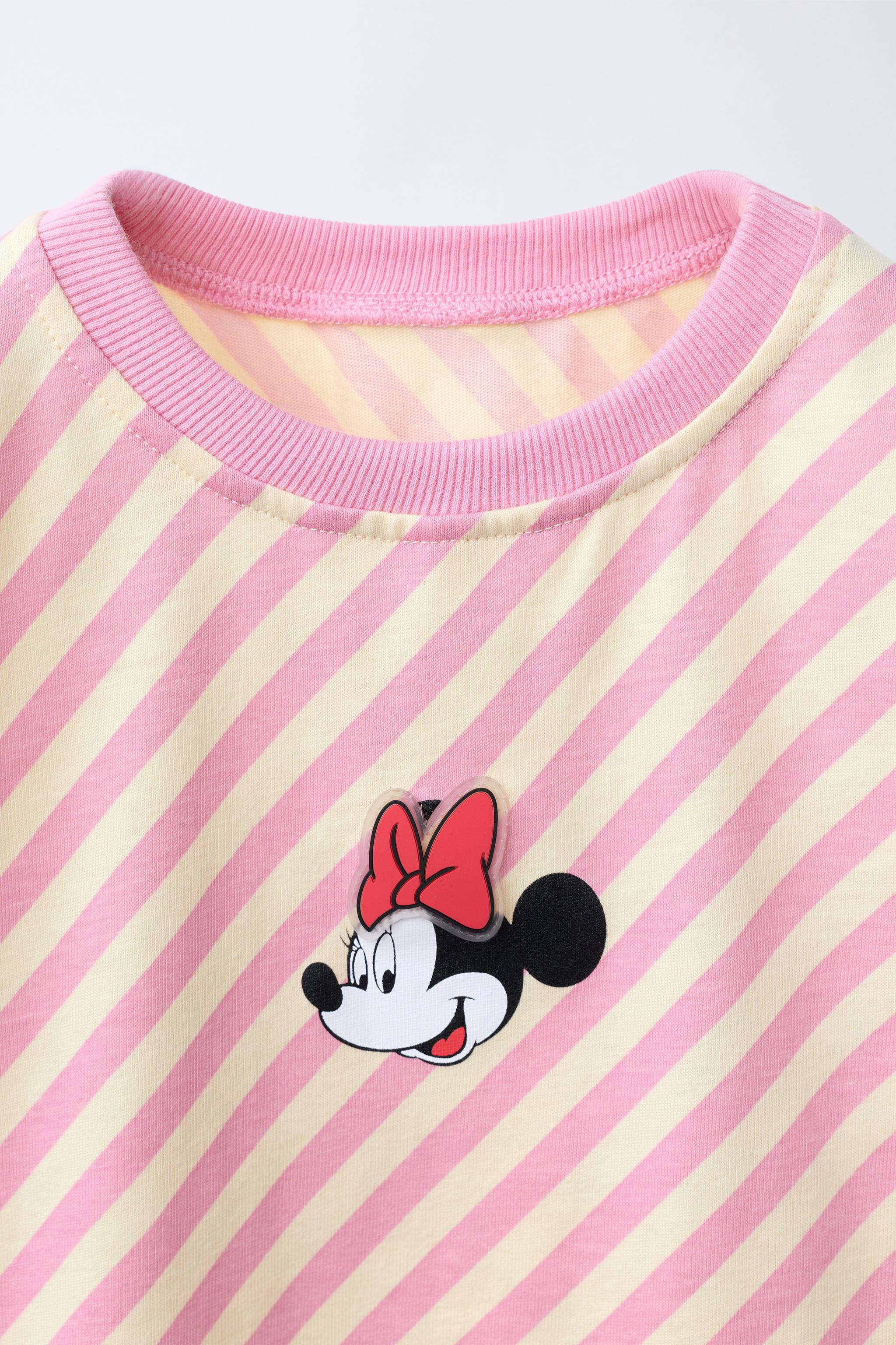 STRIPED RUBBER PATCH MINNIE MOUSE © DISNEY T-SHIRT